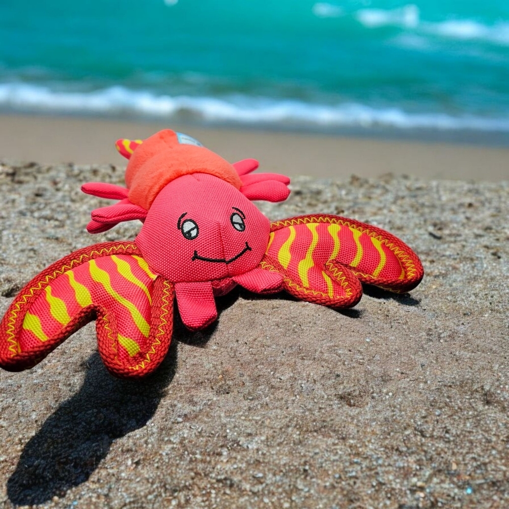 Spunky Pup Clean Earth Collection Lobster Dog Squeaky Toy